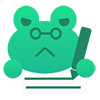 Frog Writing logo