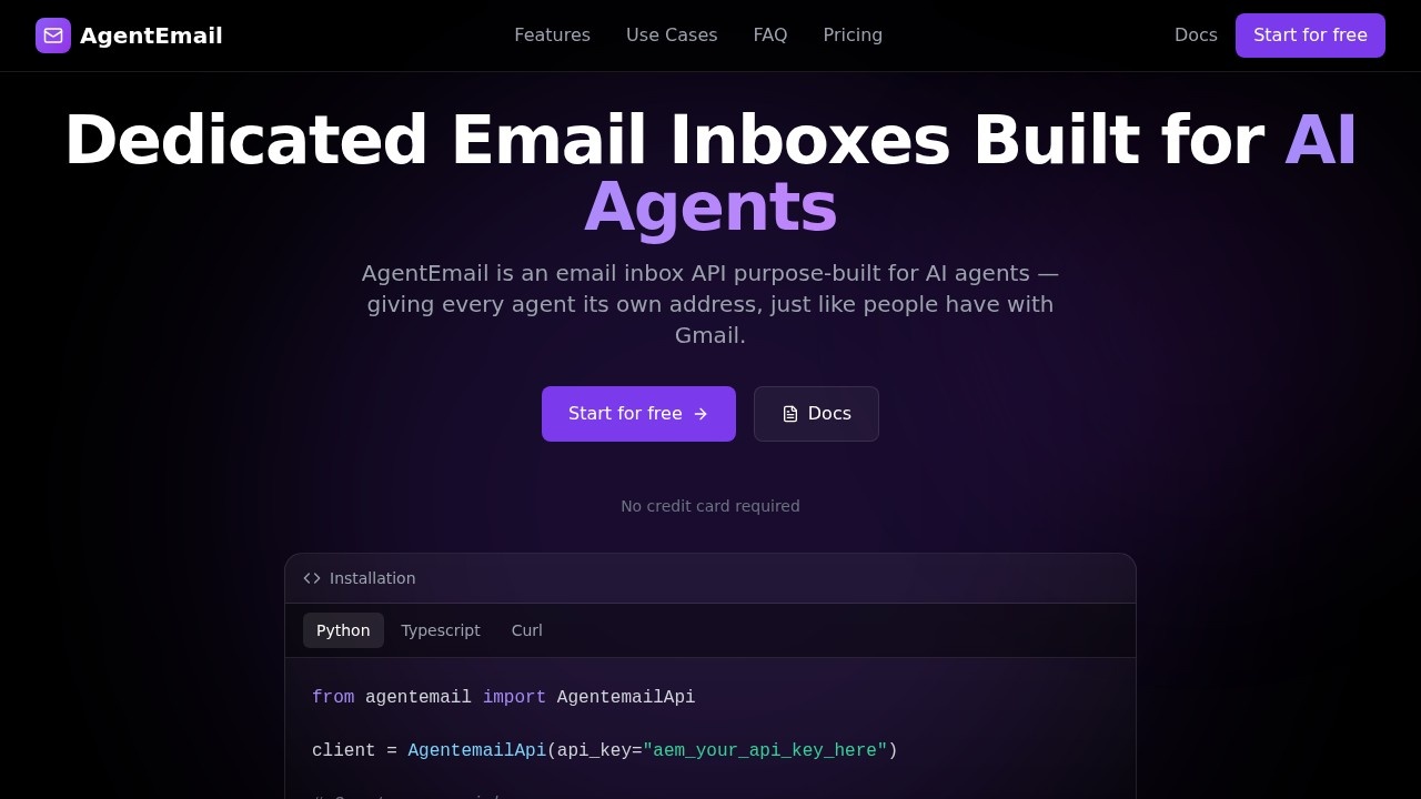 image for AgentEmail