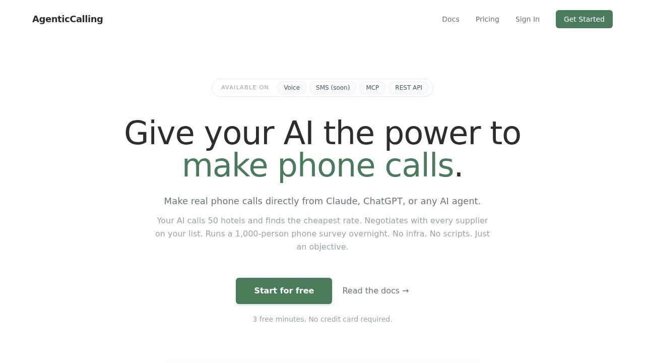 image for AgenticCalling