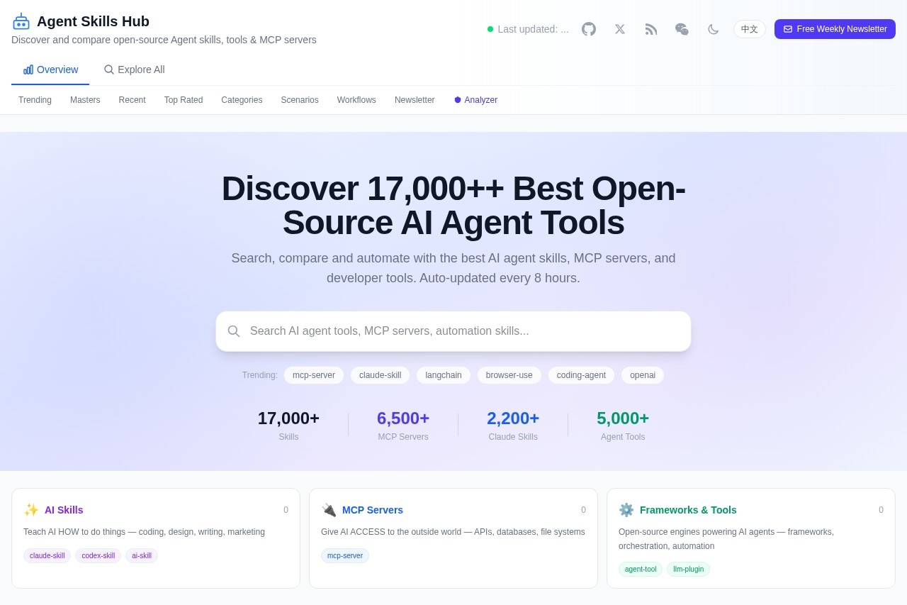 Agent Skills Hub screenshot