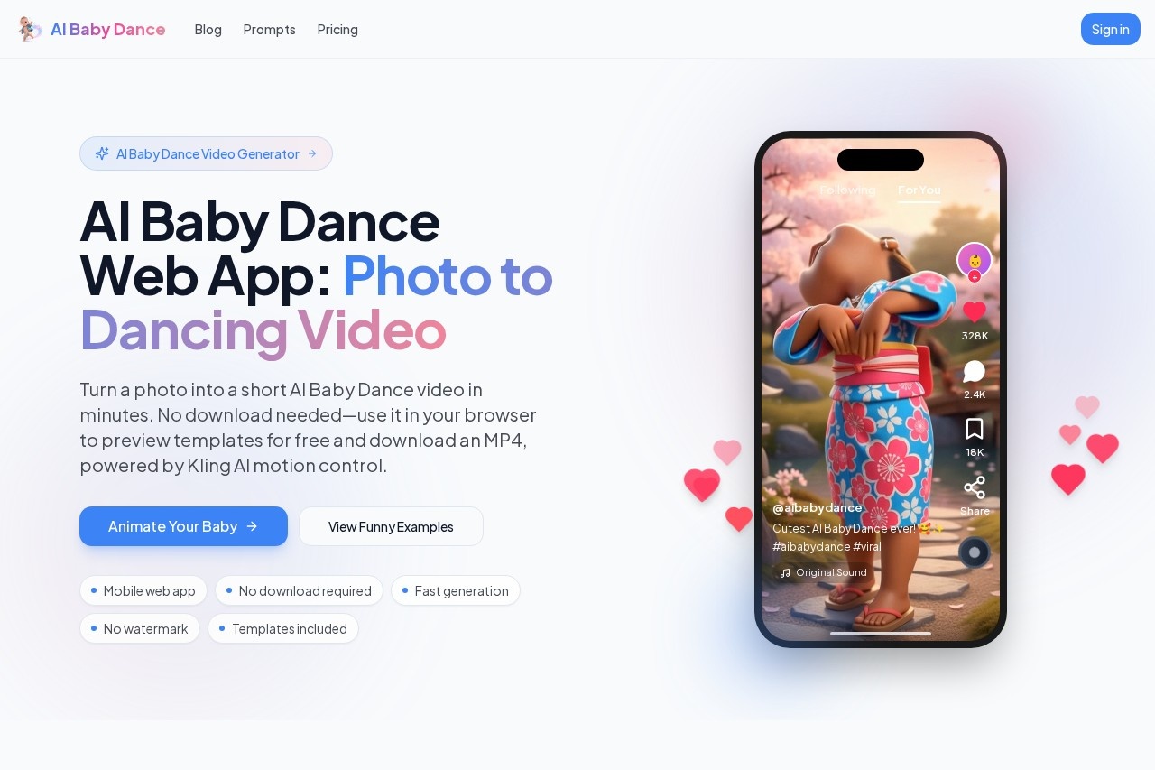 AI Baby Dance screenshot