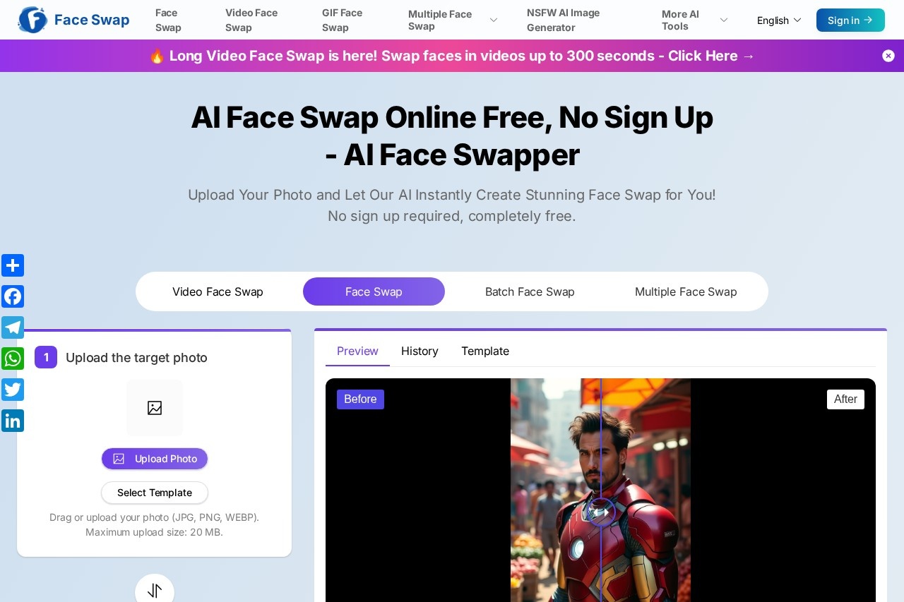 AI Face Swapper screenshot