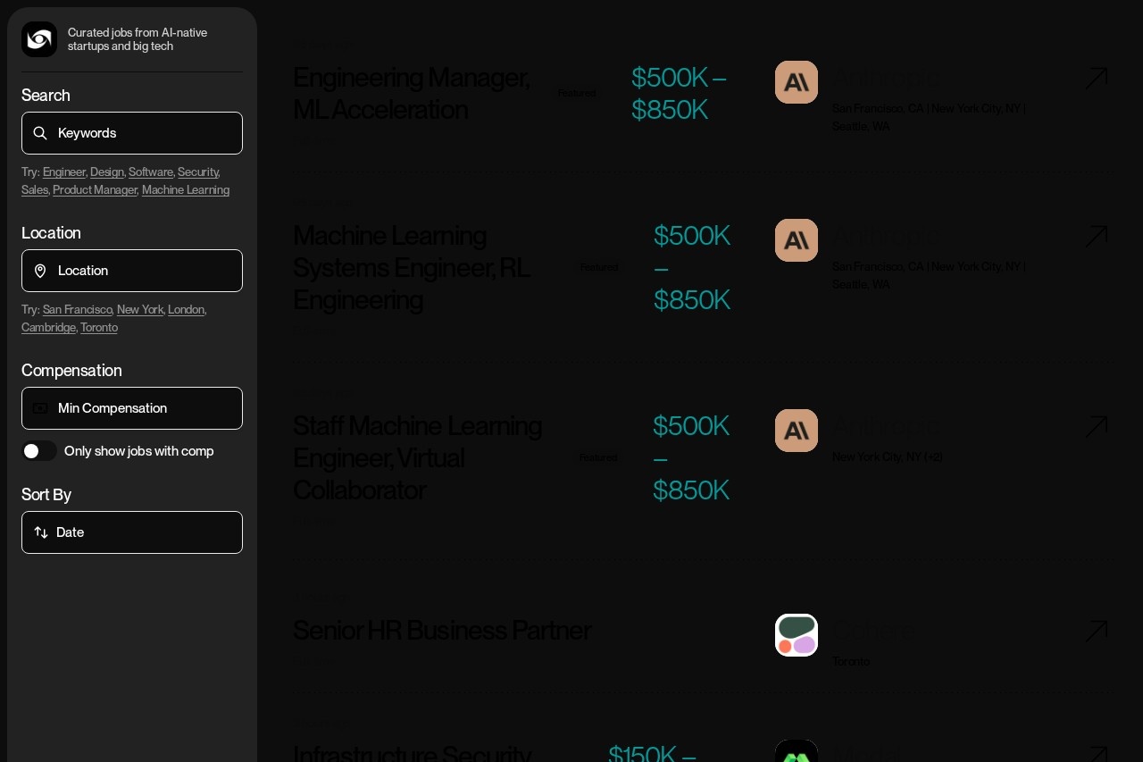 AI Joblist screenshot