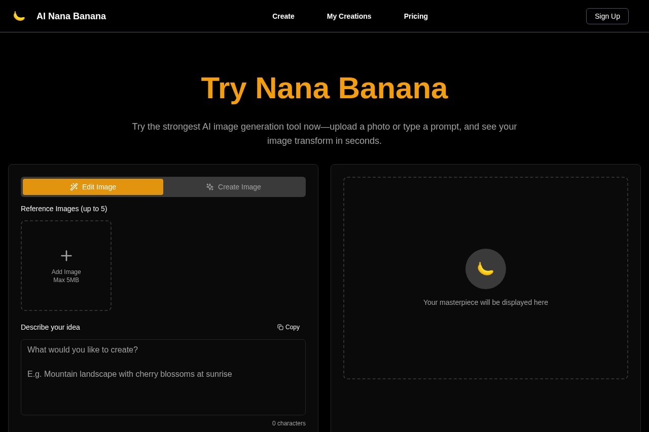 AI Nana Banana screenshot