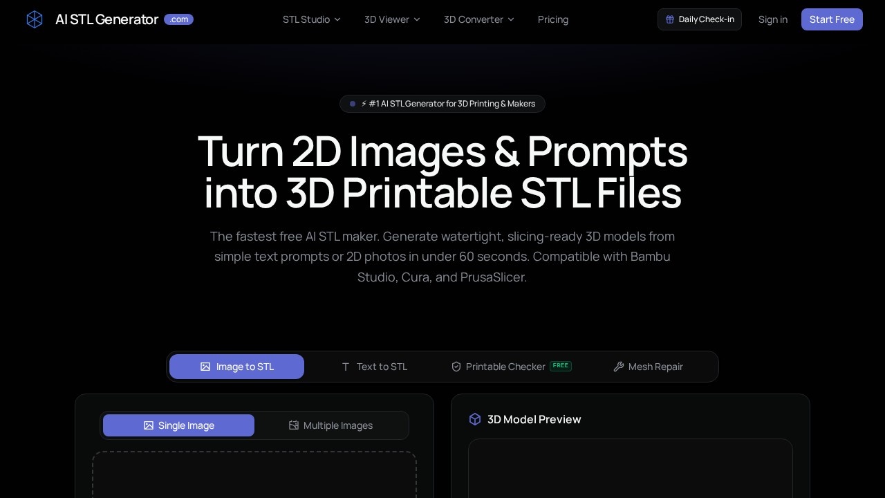 image for AI STL Generator