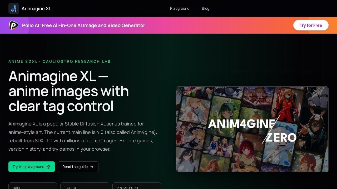 image for Animagine XL