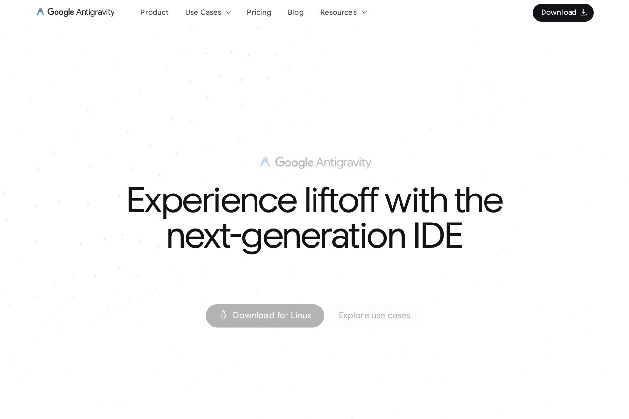 Google Antigravity screenshot