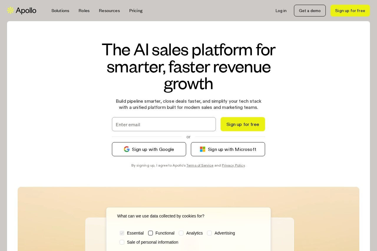 Apollo.io screenshot