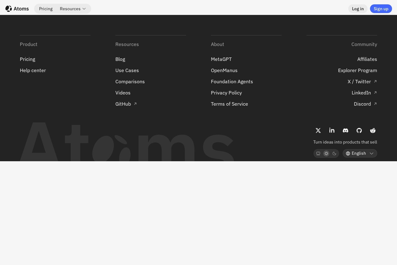 Atoms screenshot
