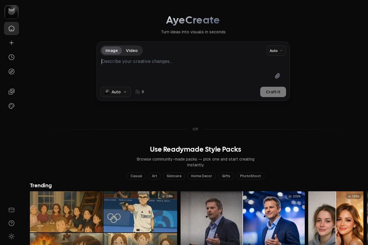 AyeCreate screenshot