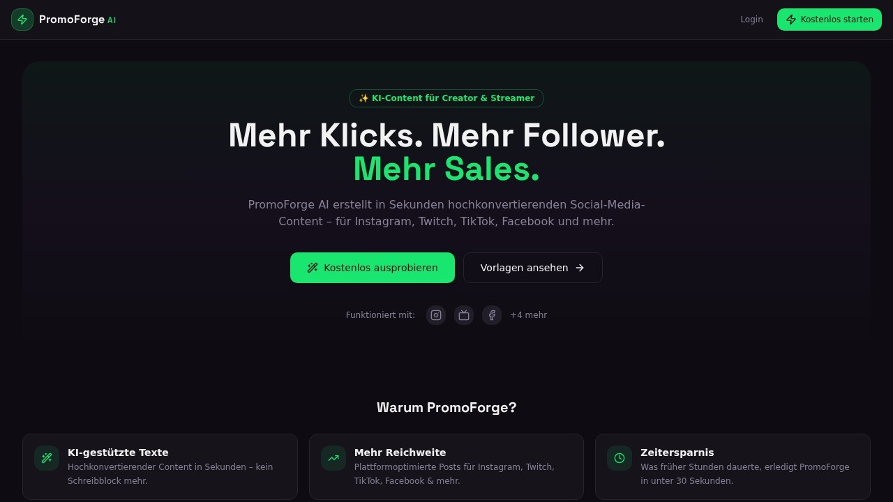 image for PromoForge AI