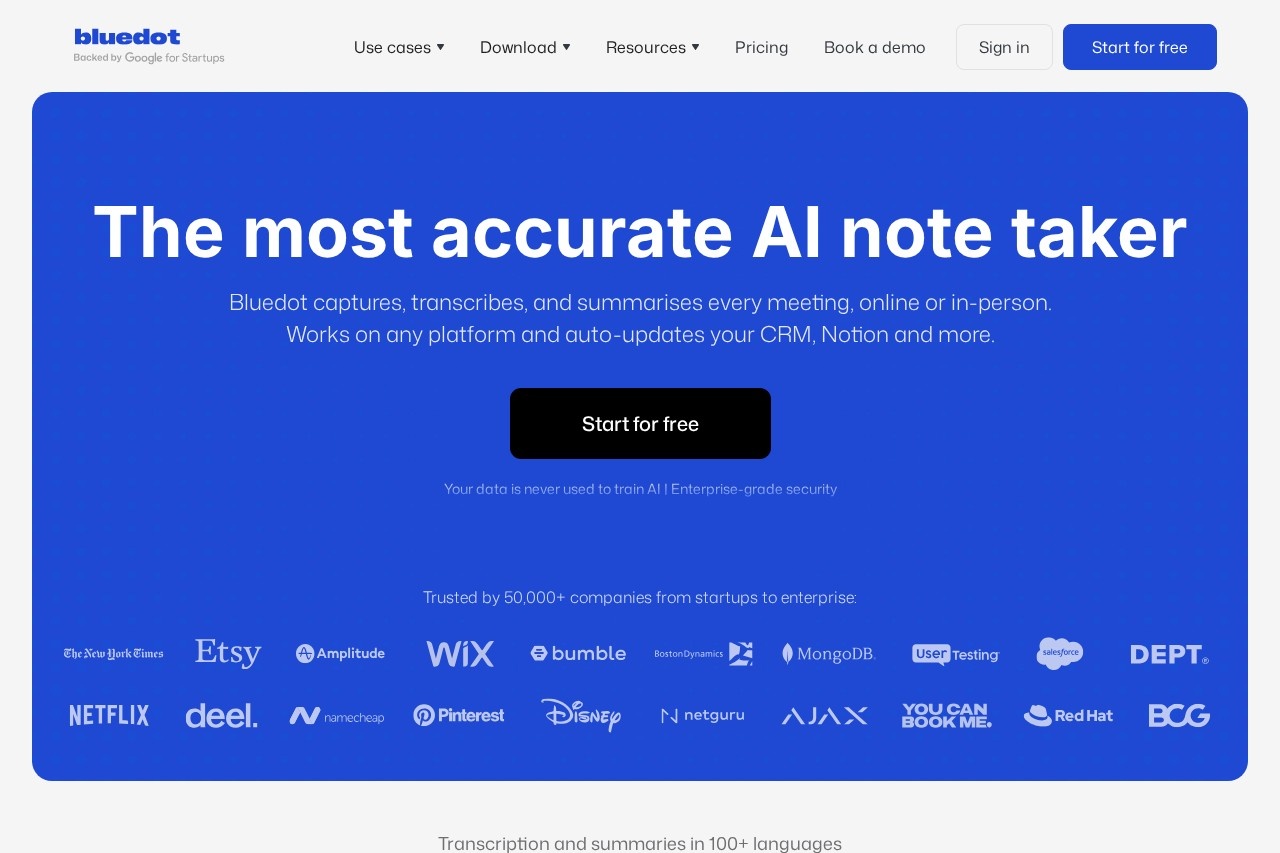 AI Note Taker screenshot