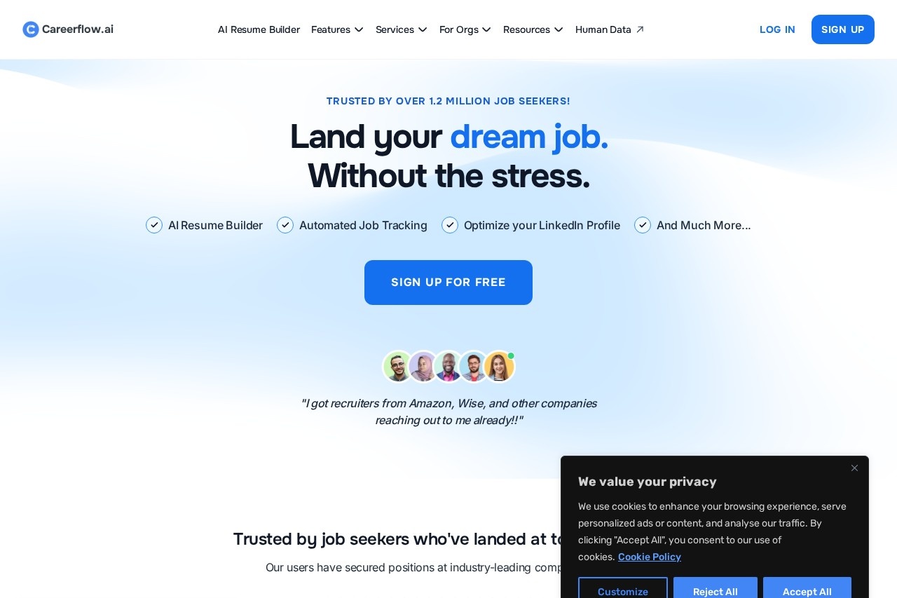 Careerflow screenshot