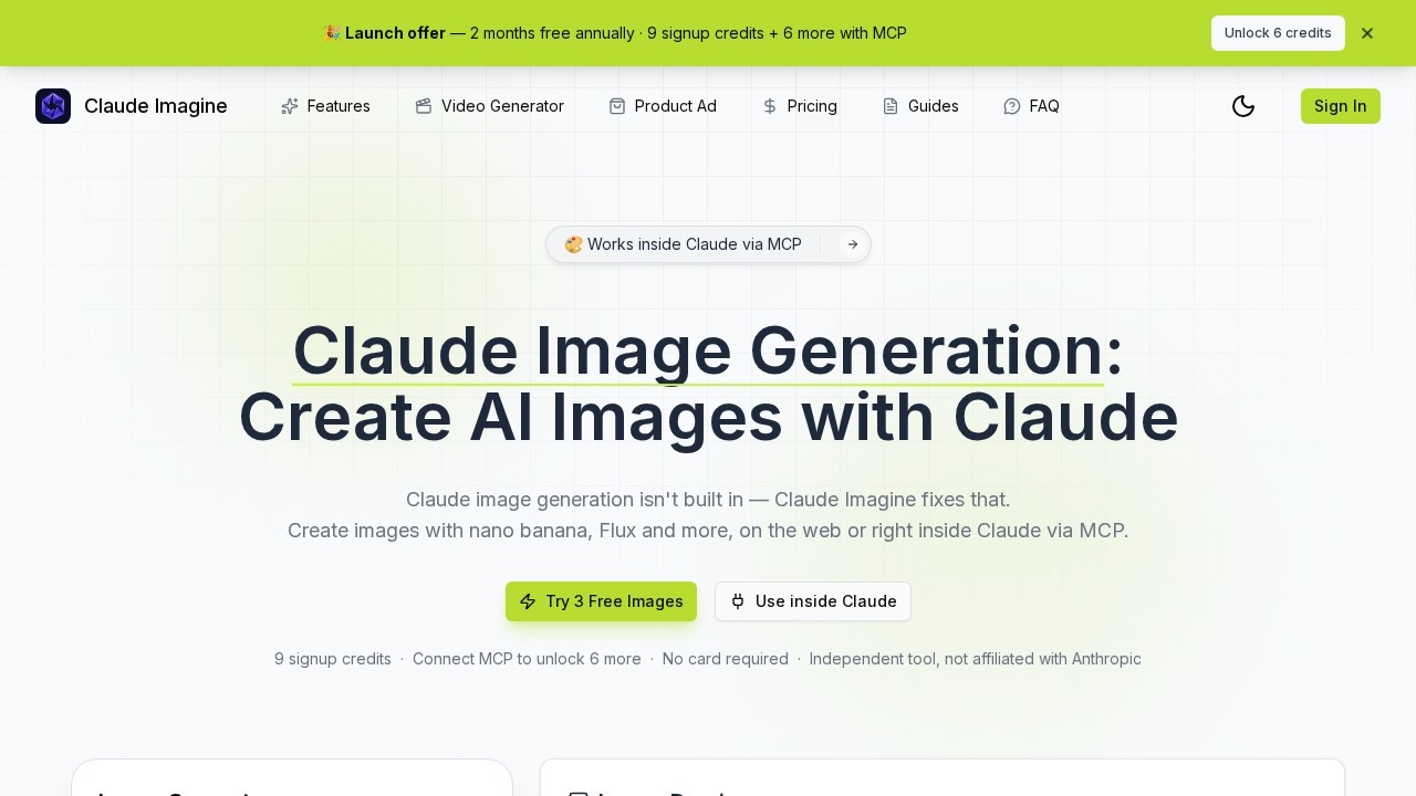 image for Claude Imagine