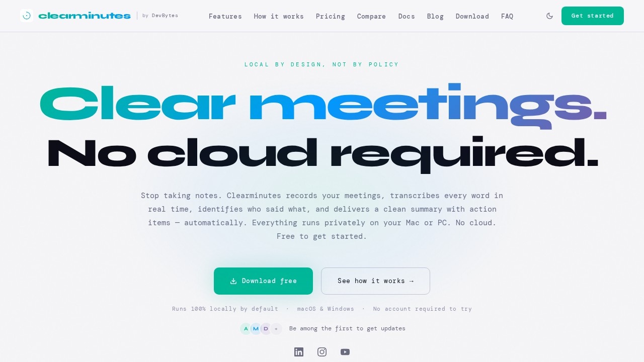 image for Clearminutes