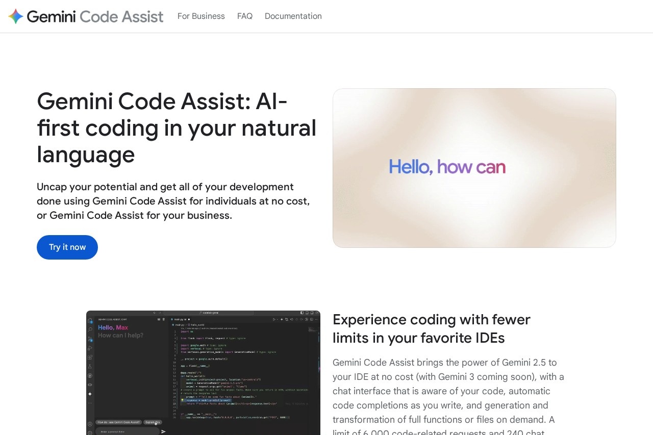 image for Gemini Code Assist