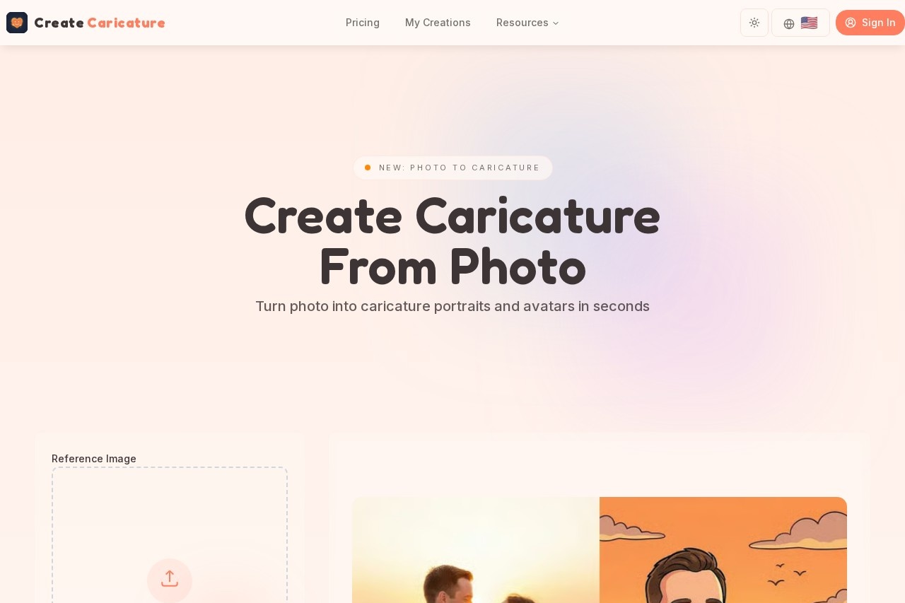 创建漫画肖像 screenshot