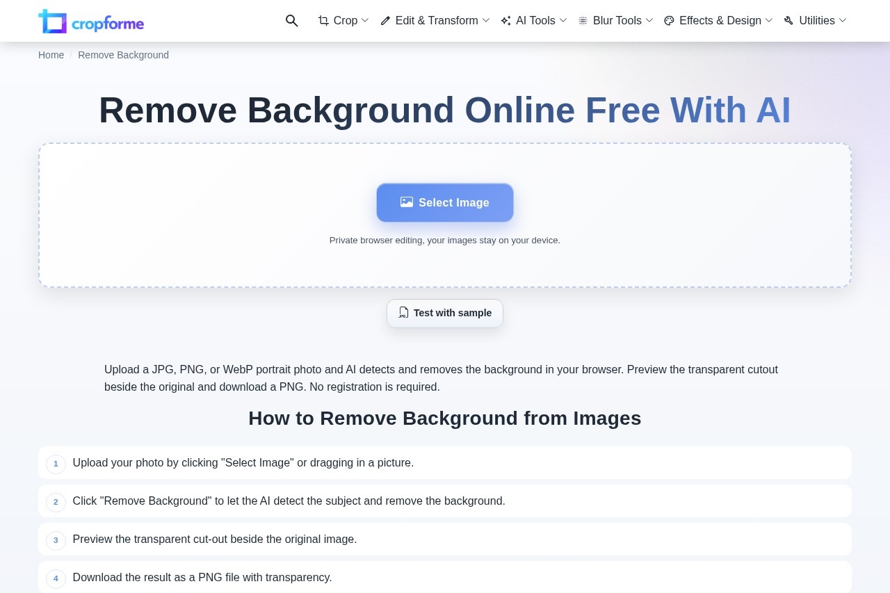 Remove Background screenshot