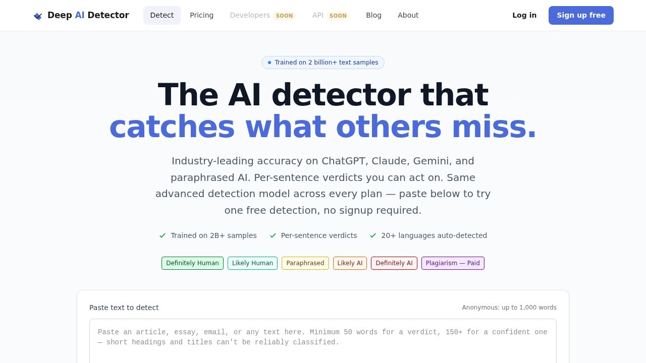 image for Deep AI Detector