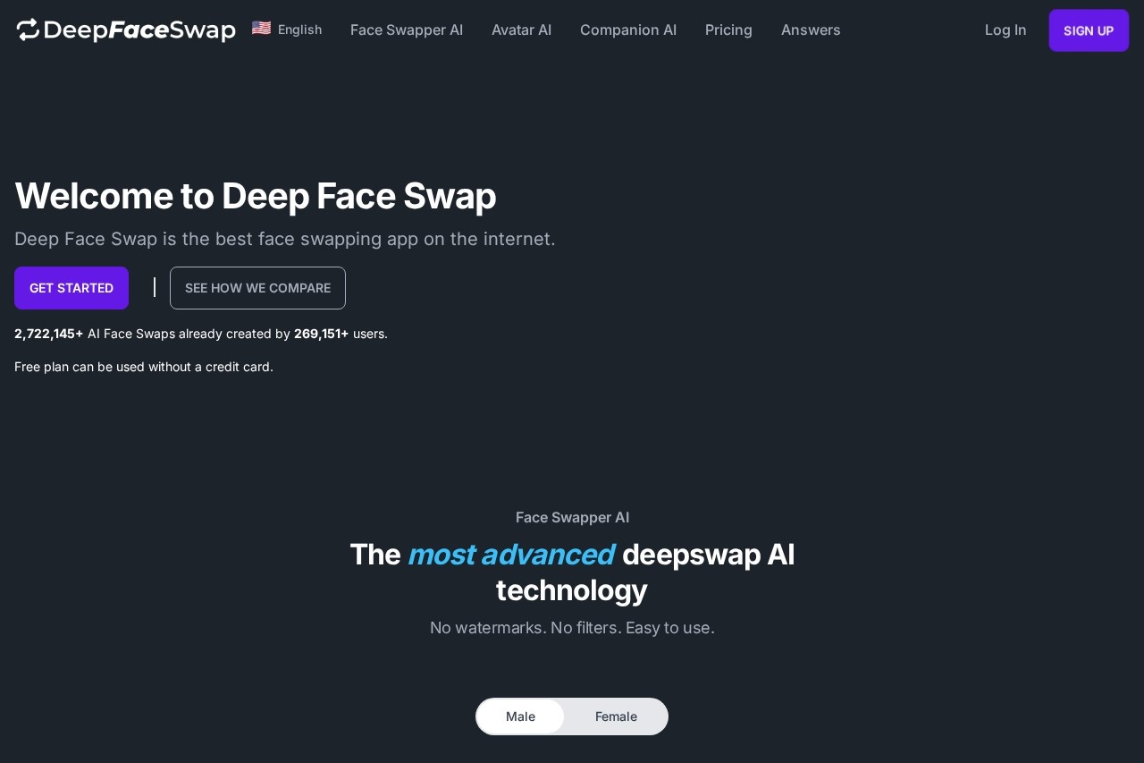 DeepFaceSwap screenshot
