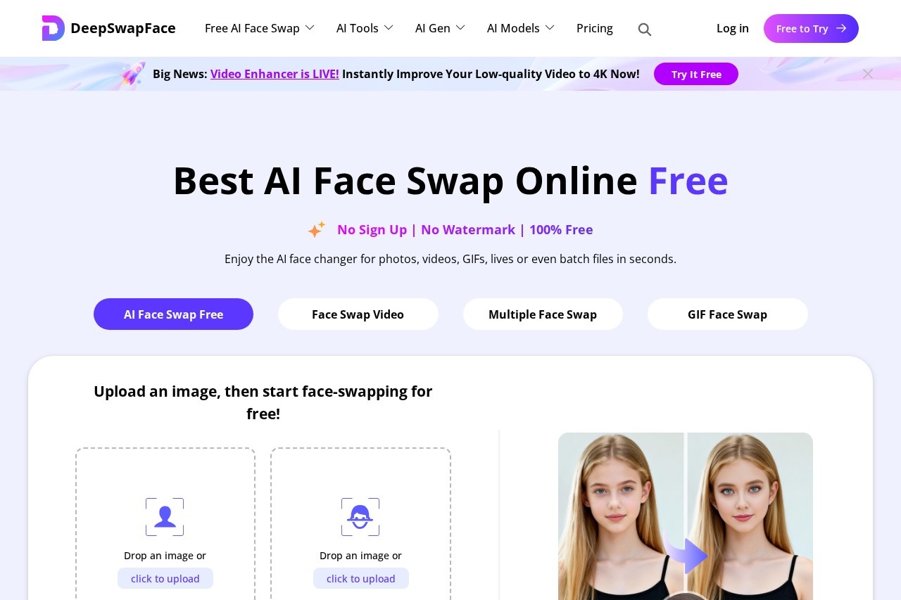 DeepSwapFace screenshot