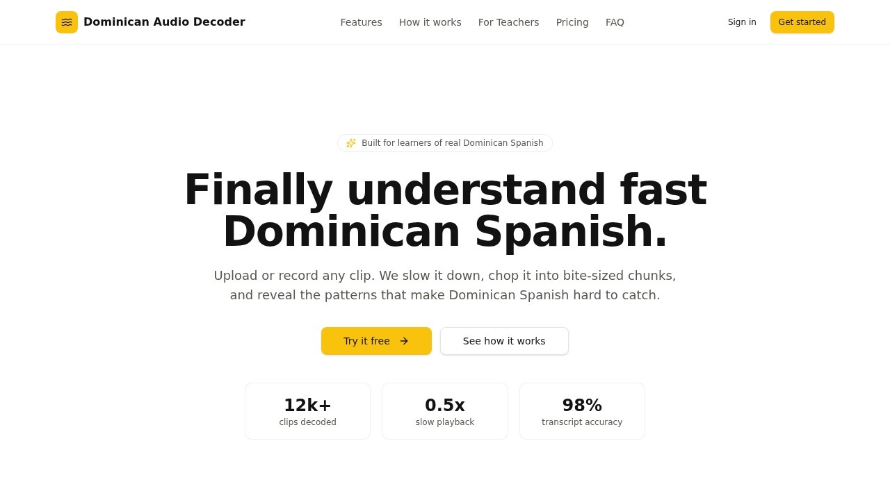 image for Dominican Audio Decoder