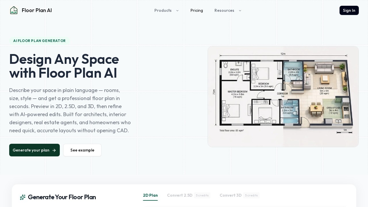 image for AI Floor Plan Generator