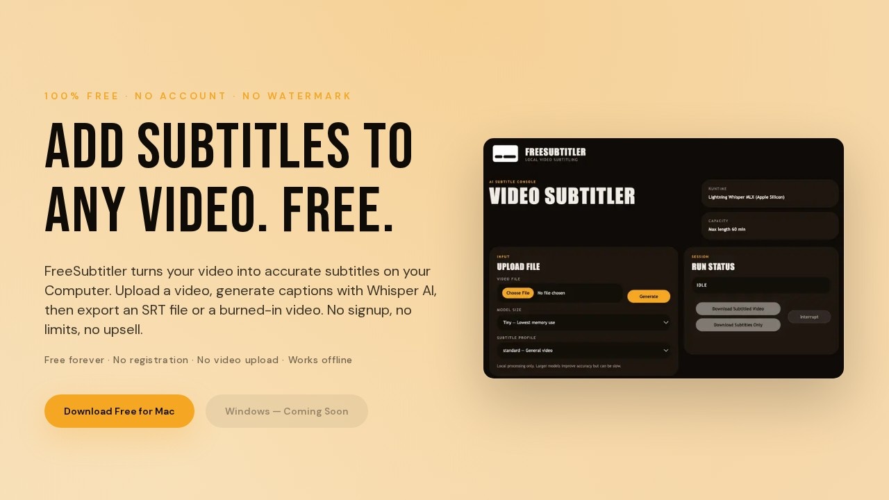 image for FreeSubtitler