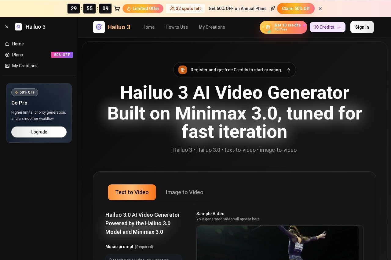 Hailuo screenshot