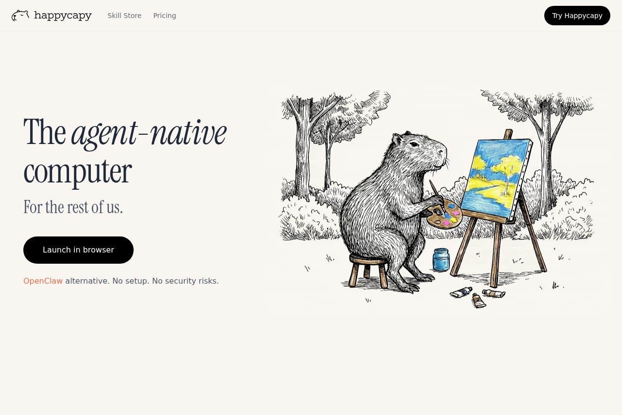 Capibara Feliz screenshot