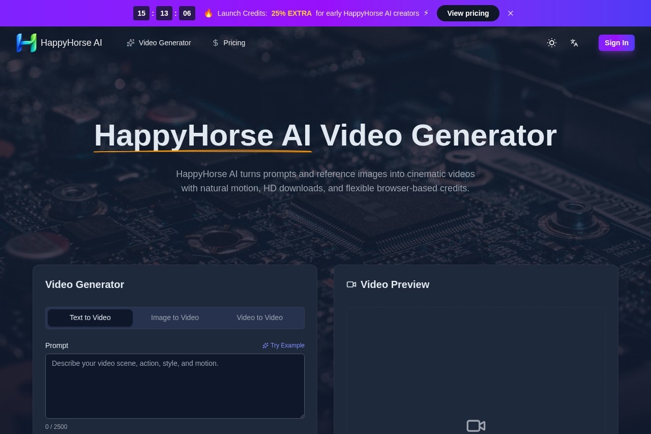 HappyHorse AI screenshot