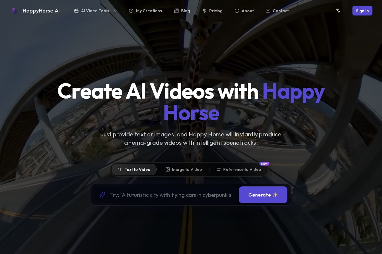 Happy Horse AI screenshot