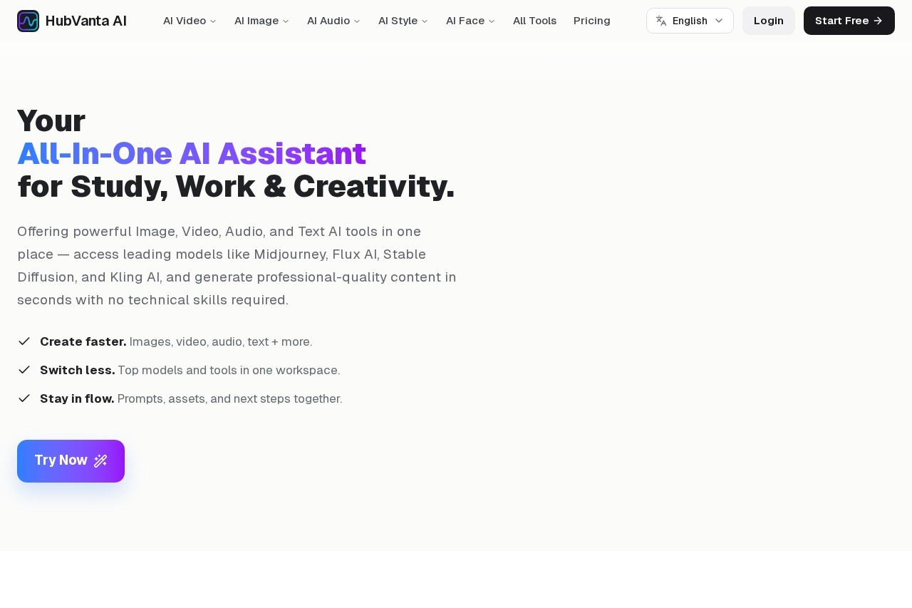 HubVanta AI screenshot