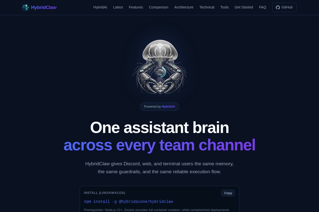 HybridClaw screenshot