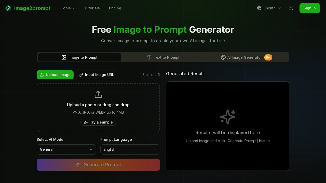image for Image to Prompt Generator