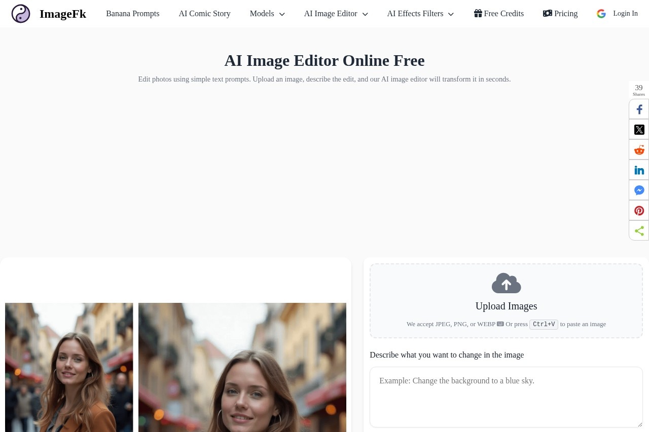 AI Image Editor screenshot