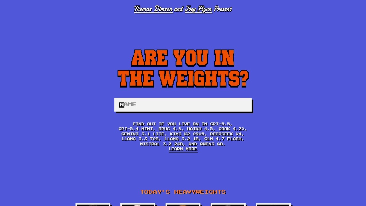 image for IN THE WEIGHTS