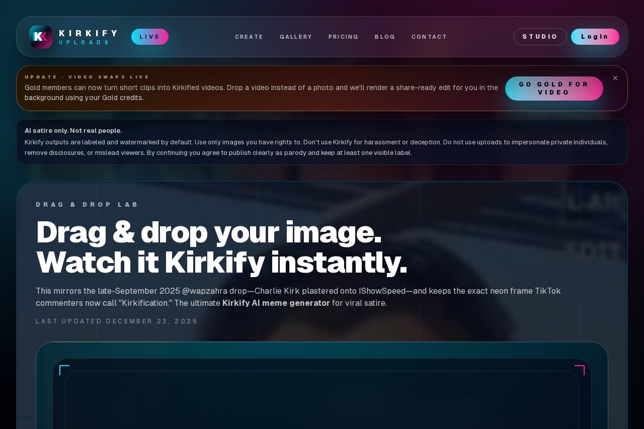 Kirkify screenshot