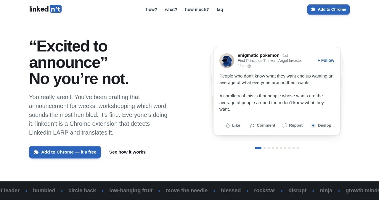 image for linkedn't
