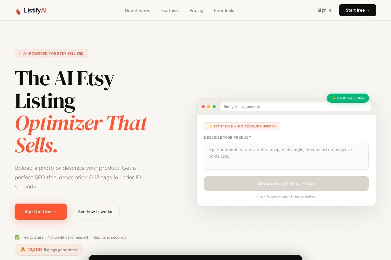 ListifyAI screenshot
