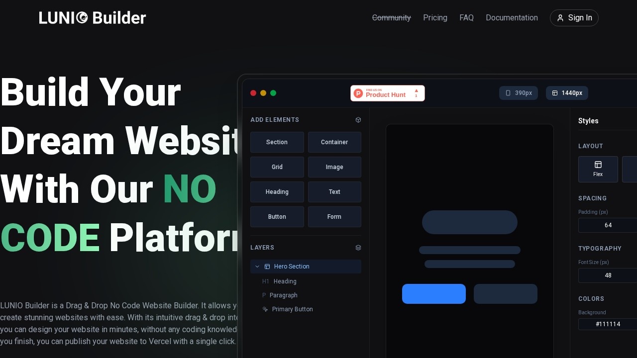 image for LUNIO Builder