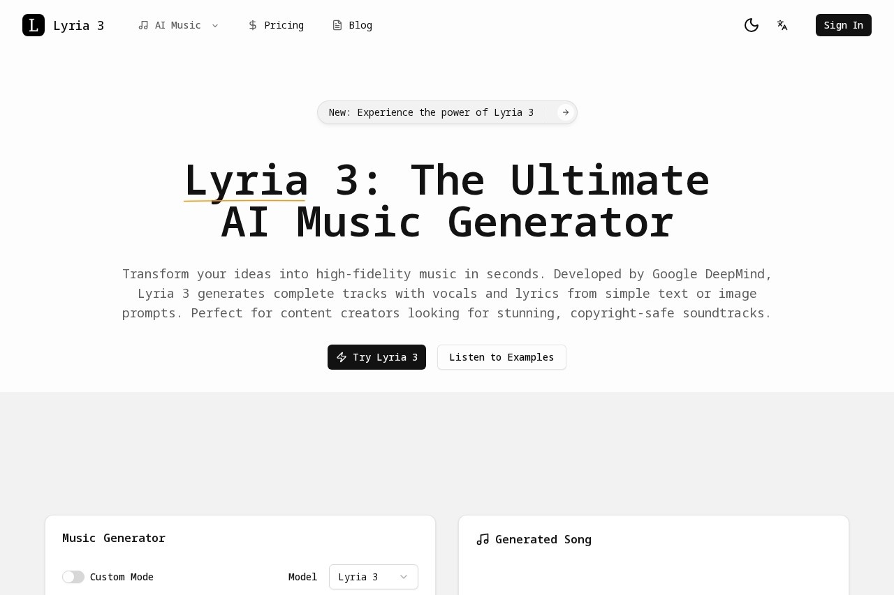 image for Lyria 3