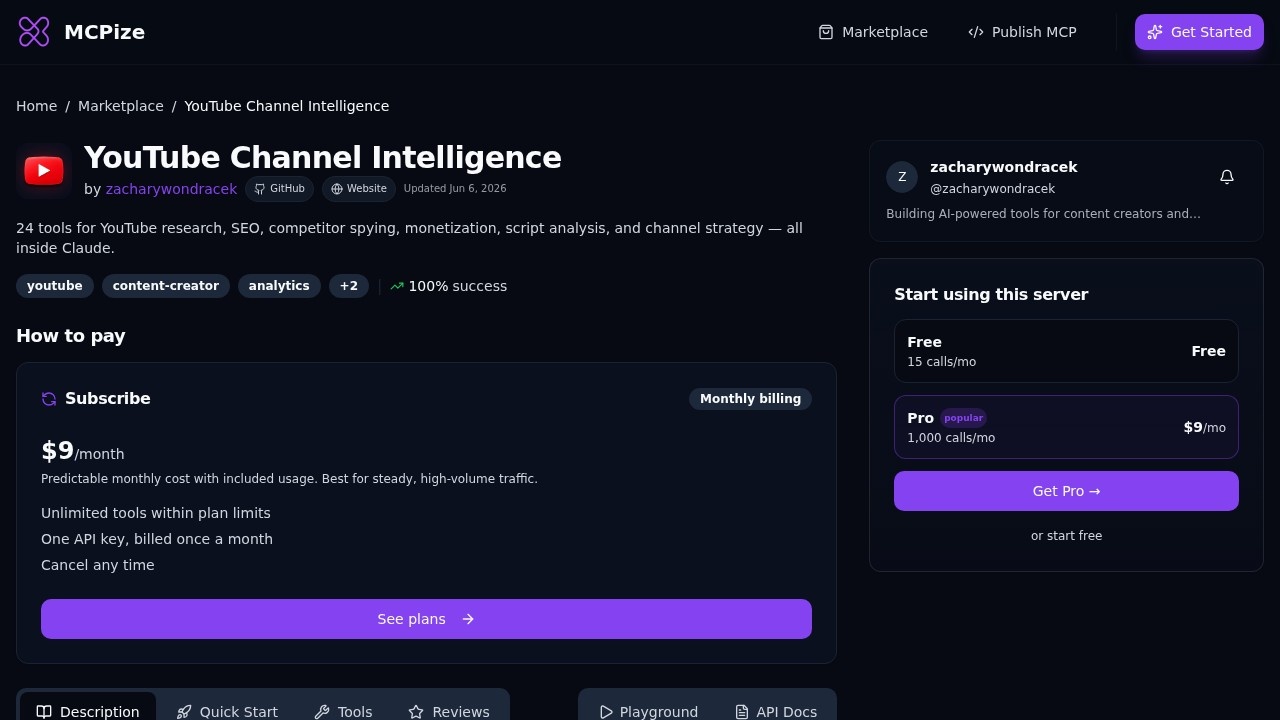 image for YouTube Channel Intelligence