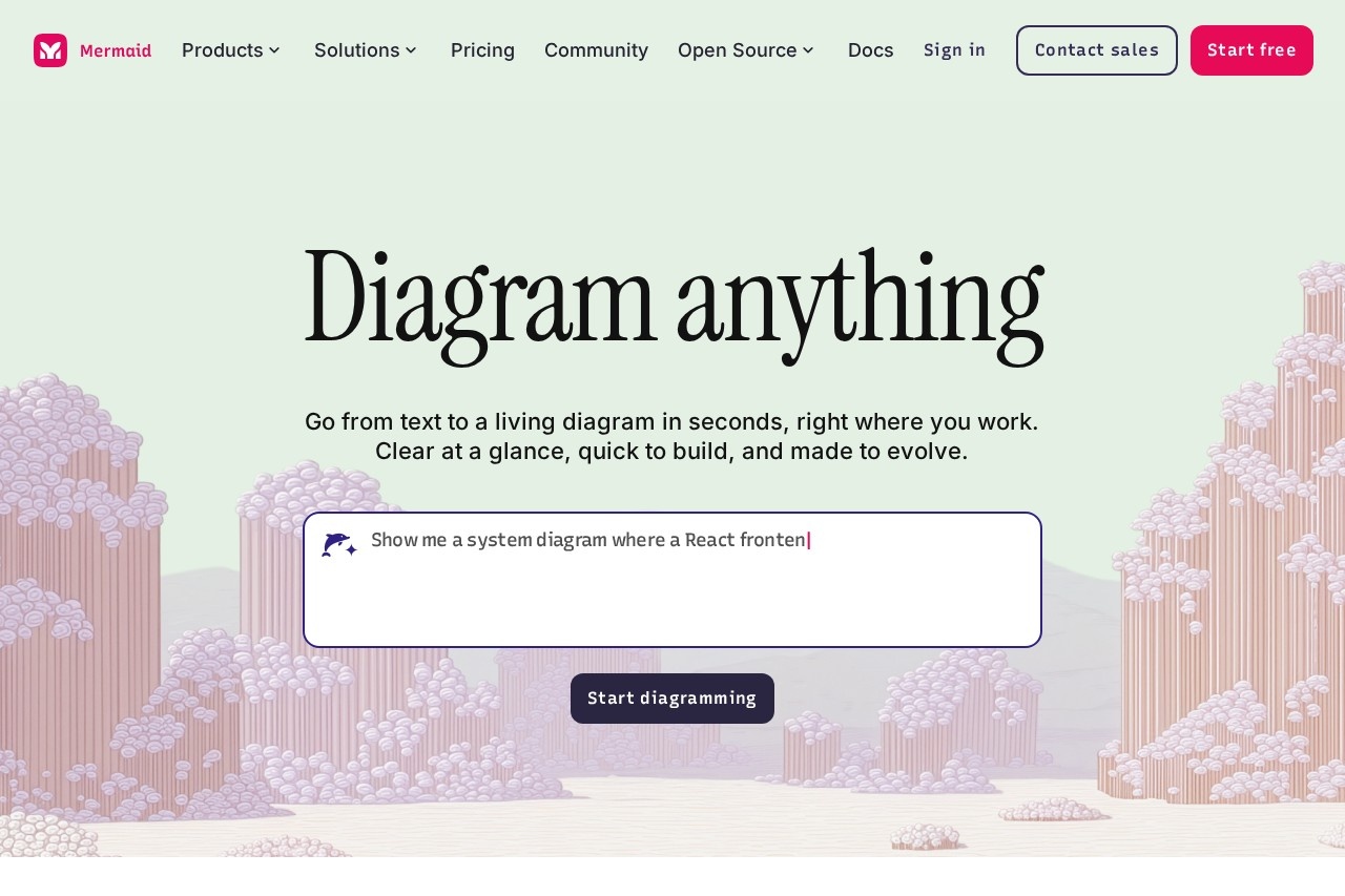 Mermaid Chart screenshot