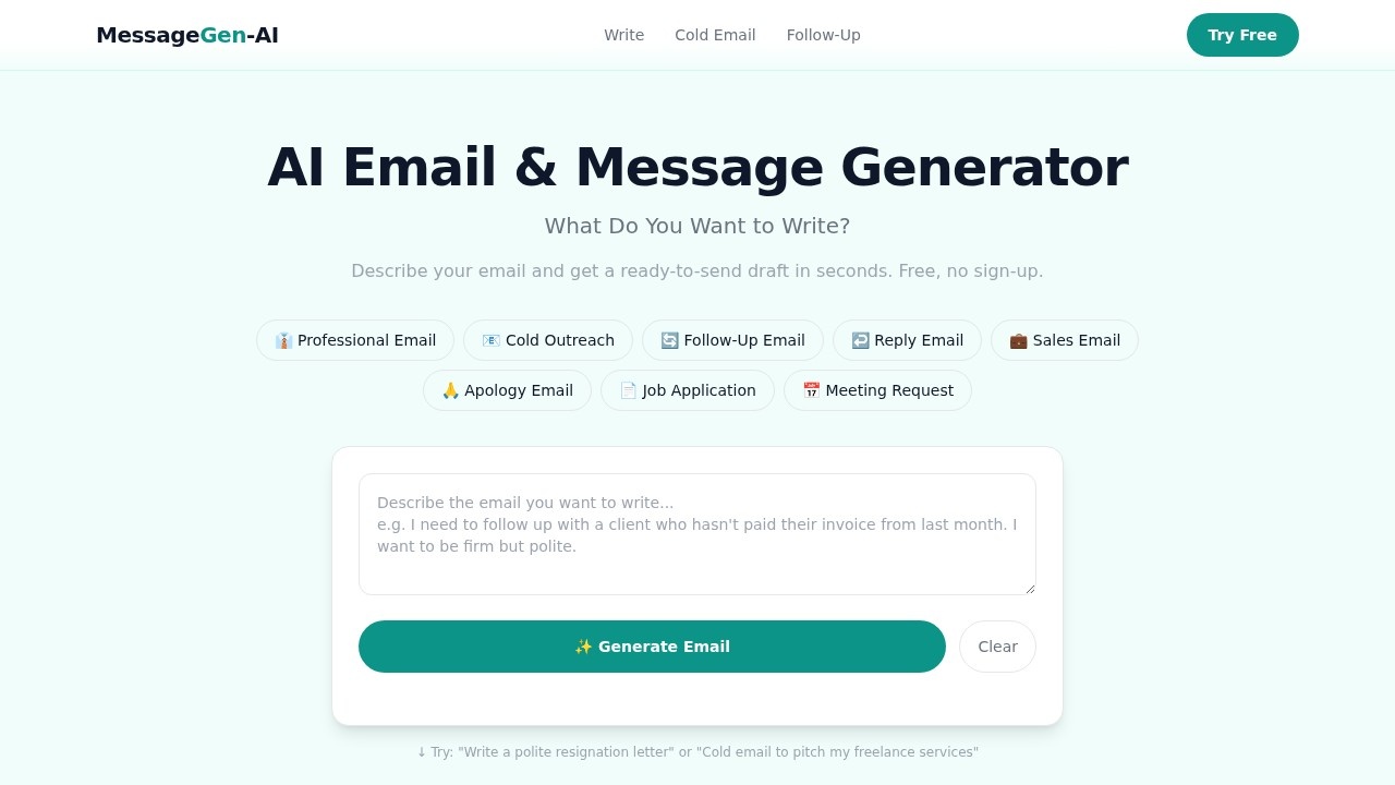 image for AI Email Generator