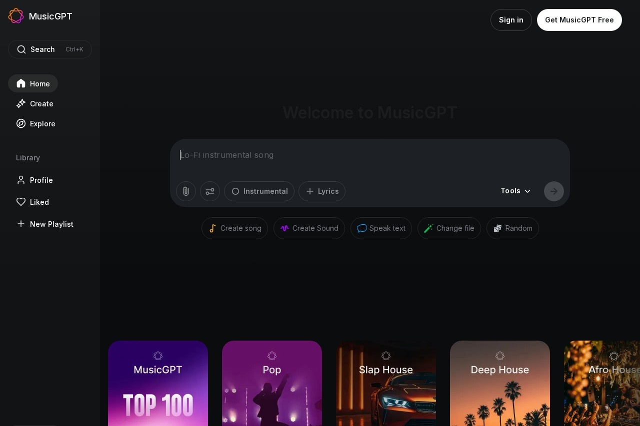 MusicGPT screenshot