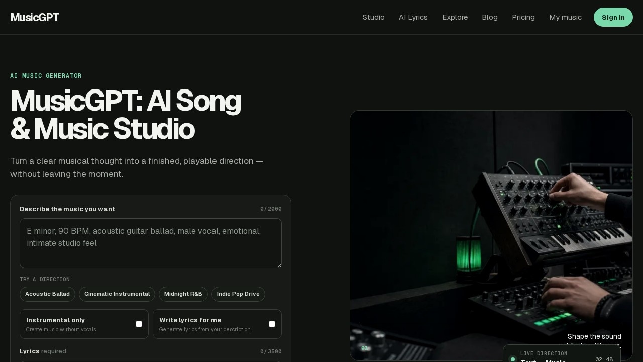 image for MusicGPT