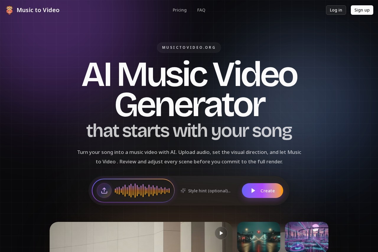 MusicToVideo screenshot