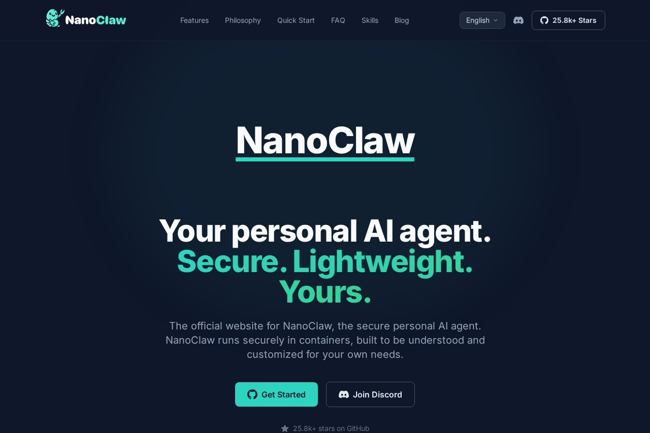 NanoClaw screenshot