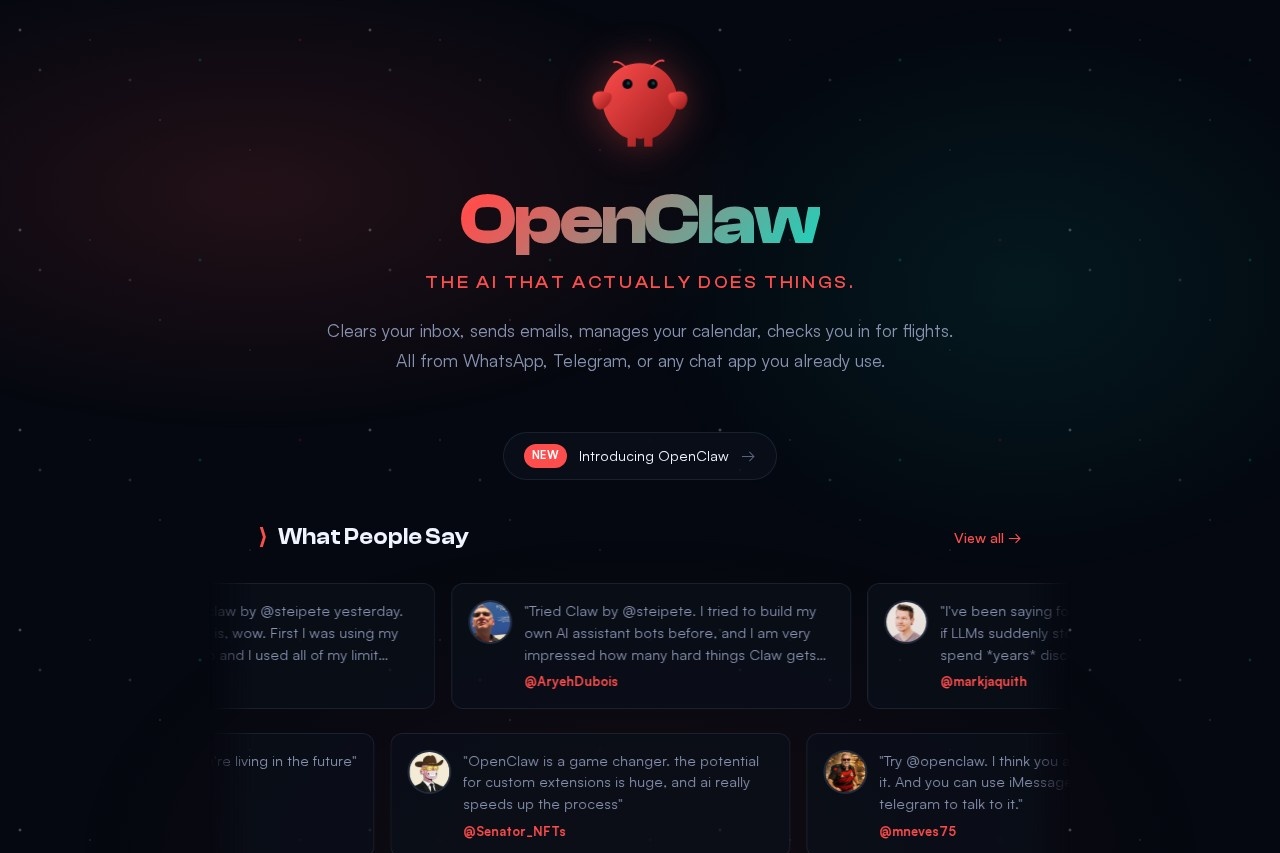 OpenClaw screenshot